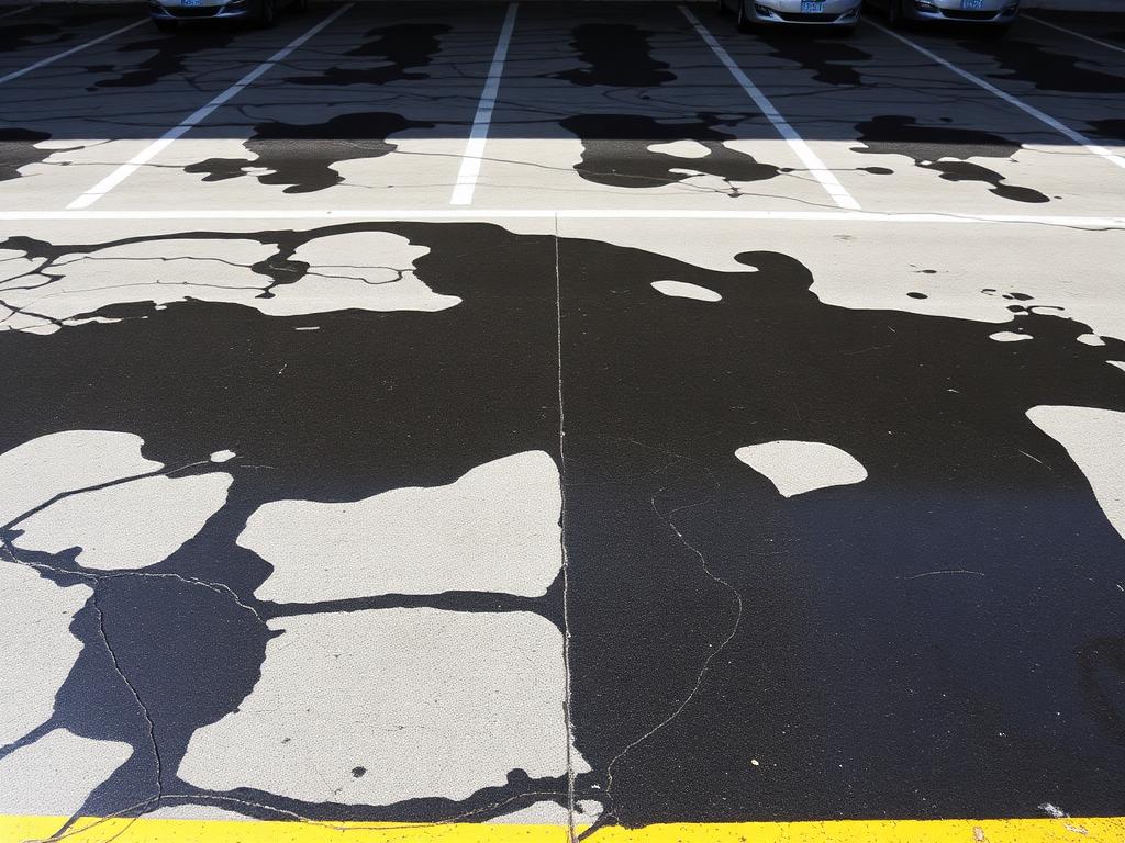 Parking Lot Degrease before cleaning